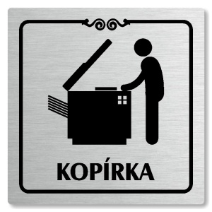 Kopírka, 100x100mm, stříbrná, Texas